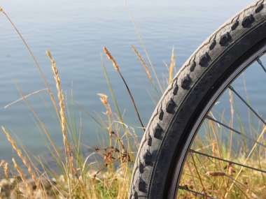 Venedik lagün güneşli gün Bisiklete binme