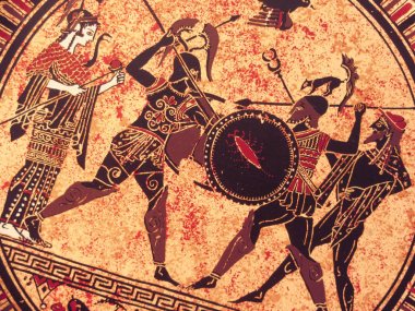 Venice, İtalya - 02 Temmuz 2017: Eski bir tarihi gre detay