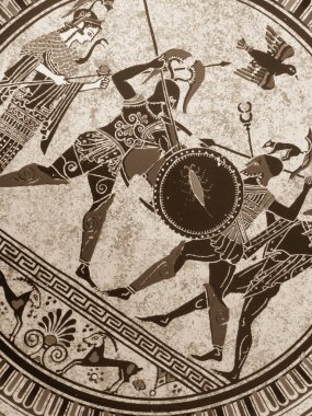 Venice, İtalya - 02 Temmuz 2017: Eski bir tarihi gre detay