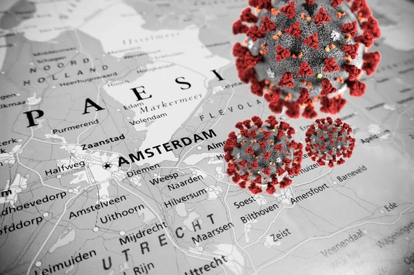 Condiciones Epidémicas Zona Los Países Bajos — Foto de Stock