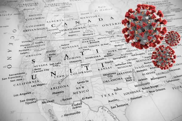 Conditions Épidémiques Dans Région Des États Unis Image En Vente