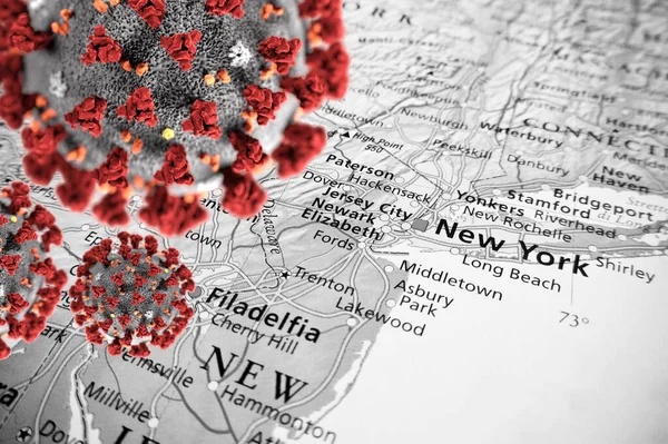 Conditions Épidémiques Dans Région New York — Photo
