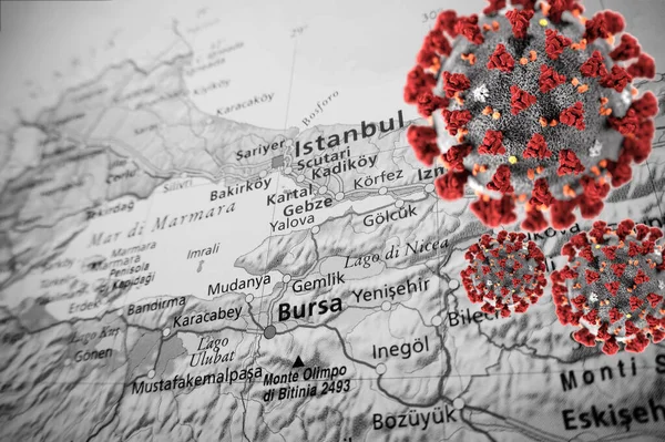 Epidemische Zustände Großraum Istanbul lizenzfreie Stockfotos