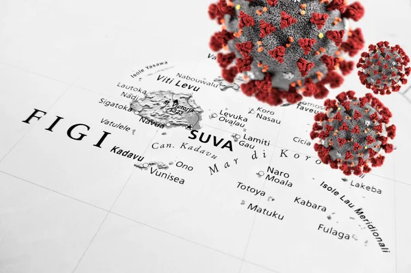 Condizioni Epidemiche Nell Area Delle Isole Figi — Foto Stock