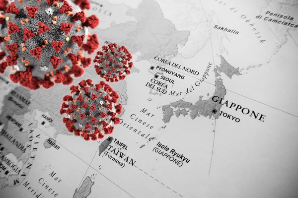 Condições Epidémicas Zona Japão — Fotografia de Stock