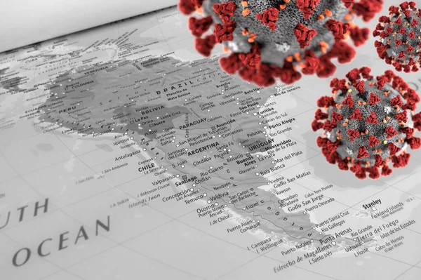 Эпидемические Условия Южной Америке — стоковое фото
