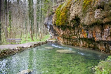 Marscherwald vurgular Mullerthal yürüyüş trail Echternac