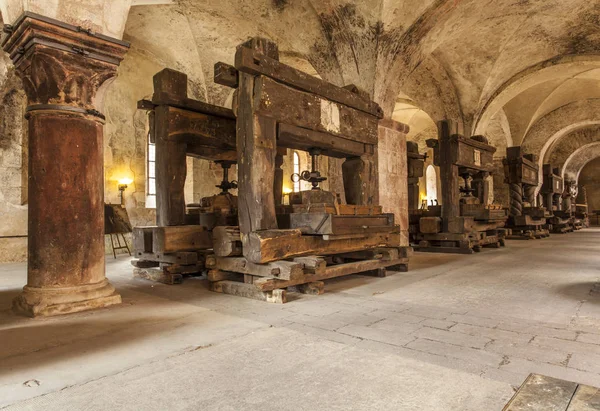 Refectory av kloster Eberbach Tyskland — Stockfoto