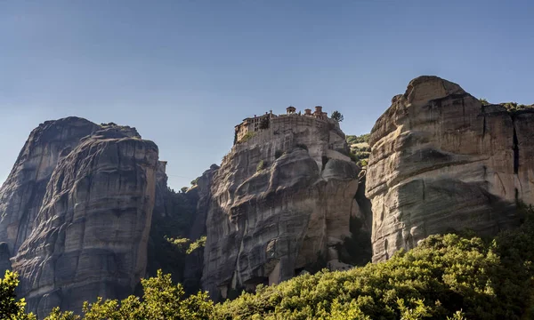 Klasztor Meteora i skały krajobraz Kalambaka Grecja podróż po Europie — Zdjęcie stockowe