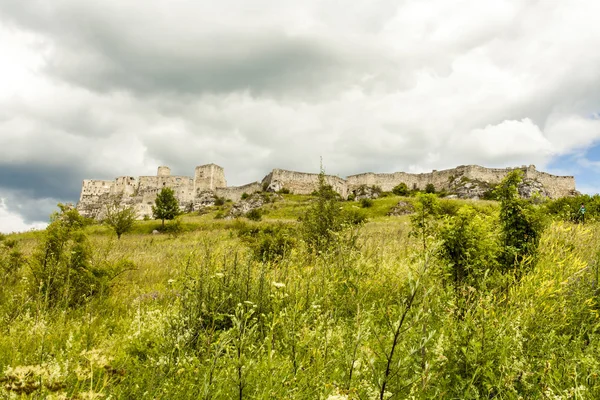 Château de Zipser Spissky hrad Slovaquie patrimoine mondial de l'Unesco attrac Images De Stock Libres De Droits