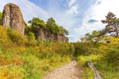 Stenzelberg iz manzara doğa Park Siebengebirge hiking 