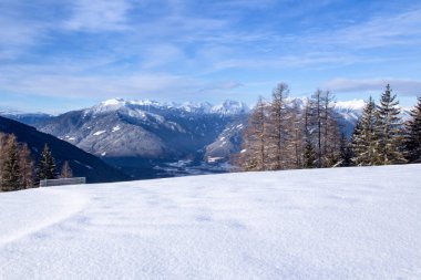 dağlar peyzaj luesen Güney tirol İtalya kar