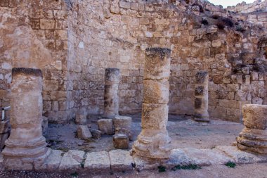 Herodium arkeolojik site Herodes sarayda Judean desert