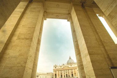 St. Peter's Meydanı ' Vatica binalarda ayrıntı görünümü