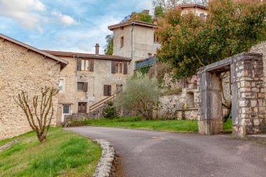 Saint-Jean-Nazaire-en-Royans Auvergne Rhô küçük bir Fransız kasaba