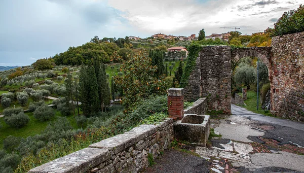 Toscanas medeltida by Rocca d 'Orcia Toscana Italien — Stockfoto