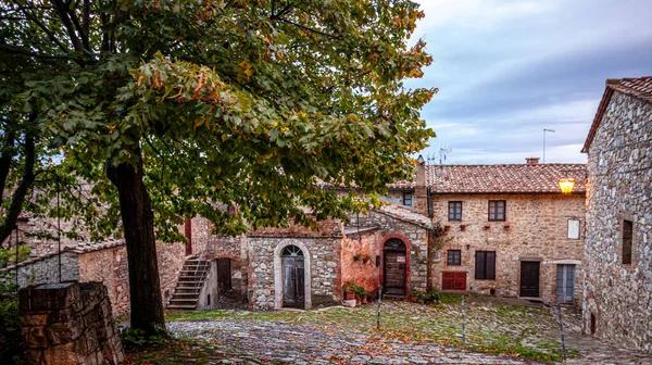 Uscan Medieval Village Rocca d 'Orcia Tuscvany Itálie — Stock fotografie