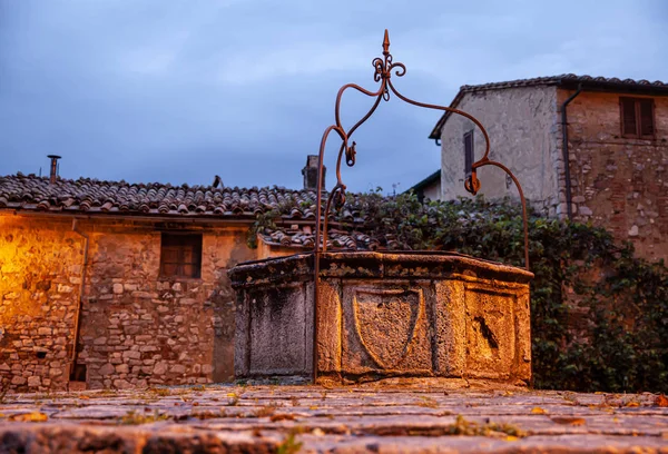 Vila Medieval Uscana Rocca d 'Orcia Tuscvany Itália — Fotografia de Stock