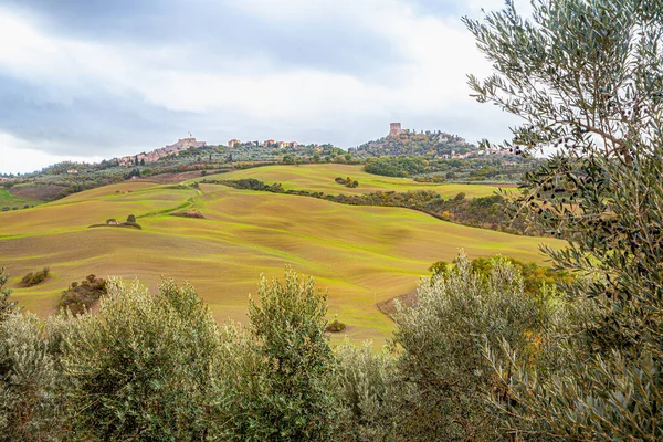 Landschap van Toscane Val d 'Orcia Italië — Stockfoto