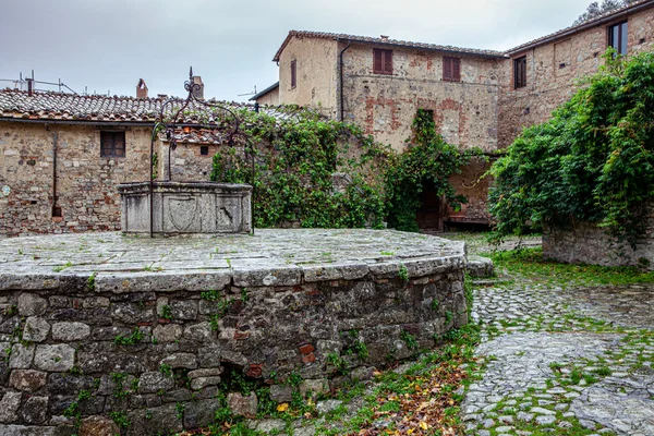 Tuscan Medieval Village Rocca d'Orcia Tuscany意大利 — 图库照片