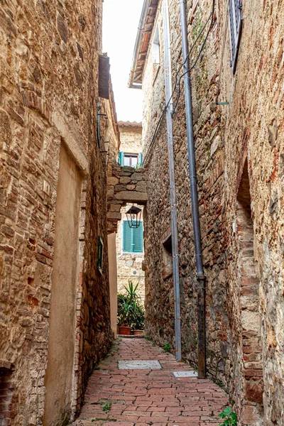 Tuscan Medieval Village Monticchiello Toscana Italia — Foto de Stock