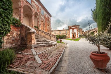 Toskana Tipik Resim Konukevleri İtalya 'yı gezer 