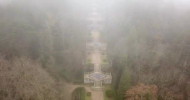 Nossa Senhora dos Remdios Lamego Portekiz Sığınağı 'nın Park ve Barok merdivenleri.