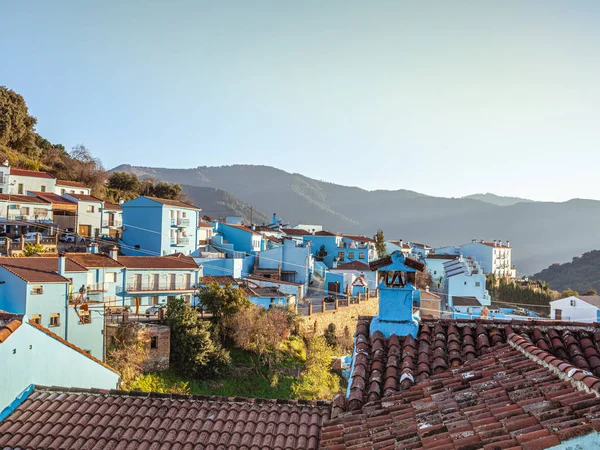 Das berühmte Schlumpfdorf Juzcar in Andalusien — Stockfoto