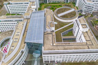 Almanya / Bonn Şubat 2020: Deutsche Telekom AG Telekomünikasyon Şirketi Genel Merkezi