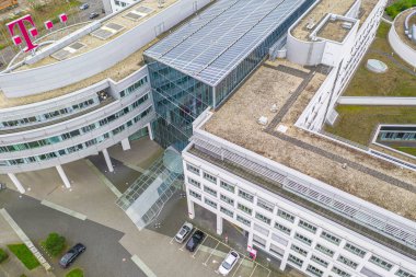 Almanya / Bonn Şubat 2020: Deutsche Telekom AG Telekomünikasyon Şirketi Genel Merkezi