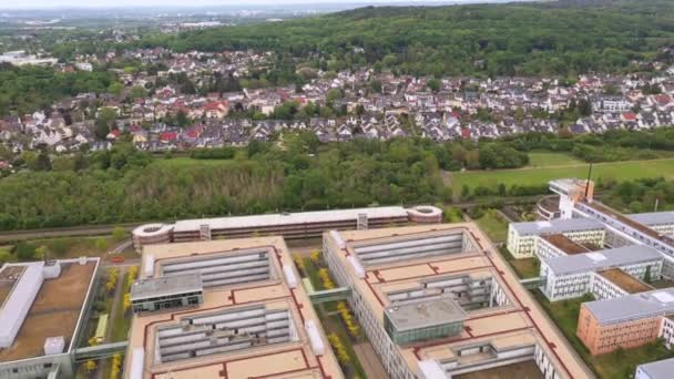 Hovedkvarteret Til Telekom Deutschland Gmbh Cellular Phone Company Bonn Germany – stockvideo