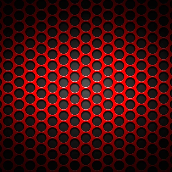 Conjunto 8 malha de fibra de carbono vermelho na placa de metal cinza — Fotografia de Stock