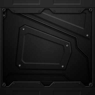 bilim-kurgu duvar. Siyah karbon fiber duvar ve perçin. metal arka plan 