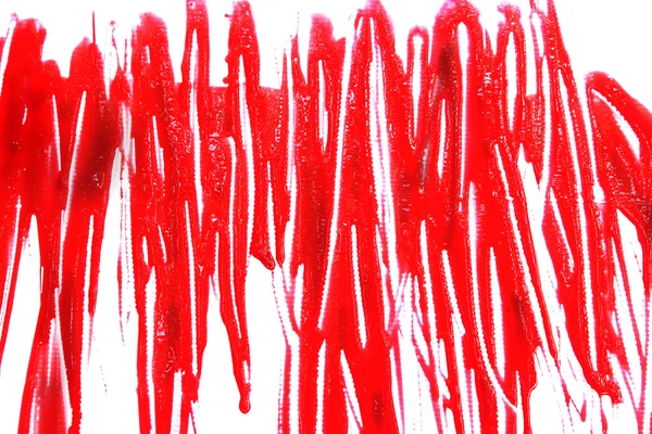 8. taches de sang sur fond blanc isolé — Photo