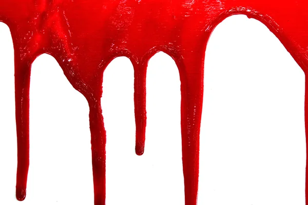 Set 8. macchie di sangue su sfondo bianco isolato — Foto Stock