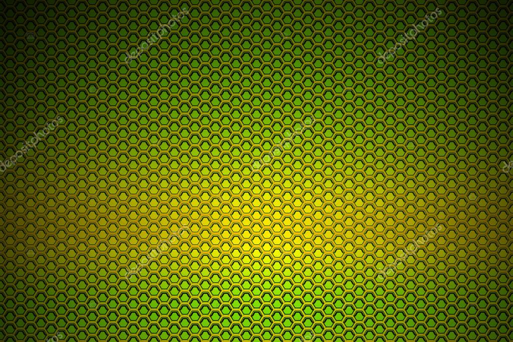 Yellow chrome metallic mesh. metal background and texture. Stock Photo