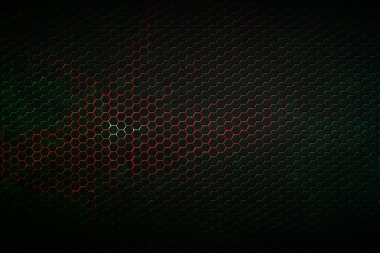 9 ayarlayın. Altıgen arka plan ve doku.