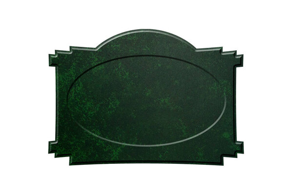 Old metal signboard.