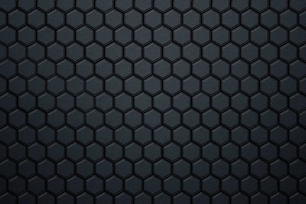 Шестиугольник голубого углеродного волокна . — стоковое фото