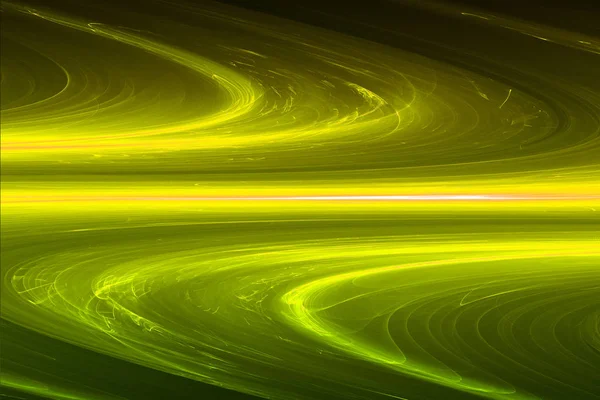 Gelbe kreisförmige Glutwelle. Lichteffekt abstrakter Hintergrund. — Stockfoto