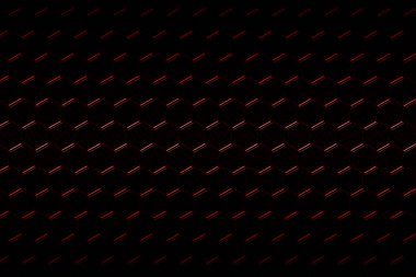 Kırmızı karbon fiber altıgen desen.