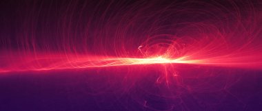 Mor kızdırma enerji dalgası.