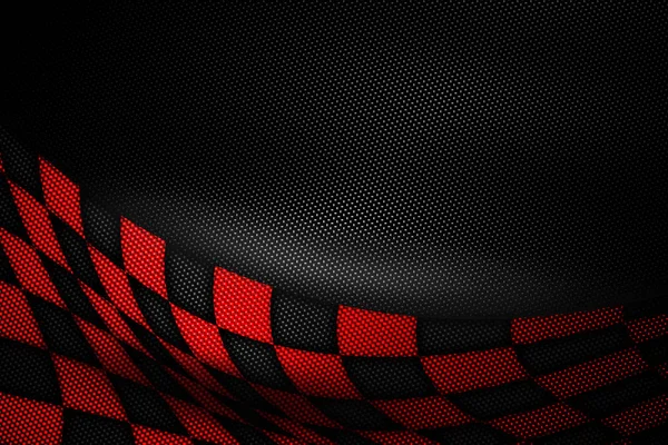 Röd och svart kolfiber bakgrund. — Stockfoto