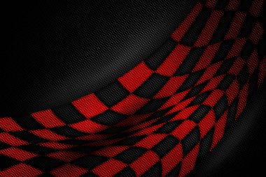 Kırmızı ve siyah karbon fiber arka plan.