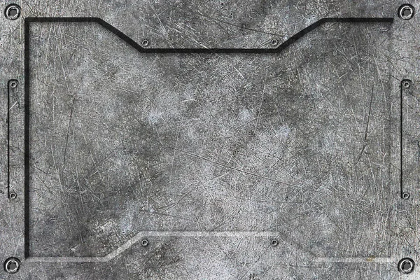 金属製のフレームとクロムの背景 — ストック写真