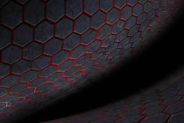 Altıgen arka plan ve doku.