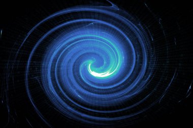 Yeşil dairesel kızdırma dalga. bilim-kurgu veya oyun arka plan.