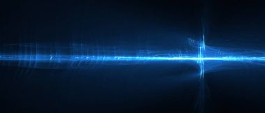 Mavi parlaklık enerji dalgası.