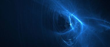 Mavi parlaklık enerji dalgası.