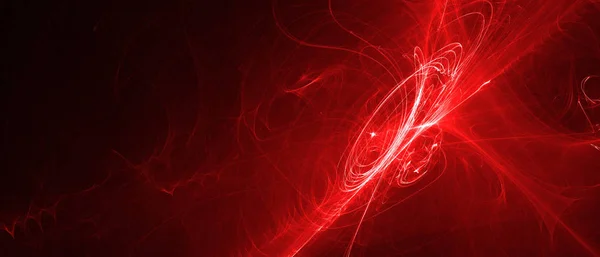 Red glow energy wave. — Stock Photo, Image